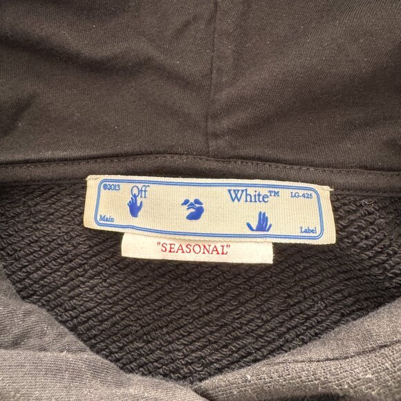 Off-White Women's Hotchpotch Painterly Arrow Hoodie, Size M, Black - Picture 4 of 5